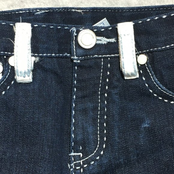 COOGI Limited Edition White Leather Trim Dark Rinse Indigo Denim Jeans Boys 18m - Picture 5 of 16